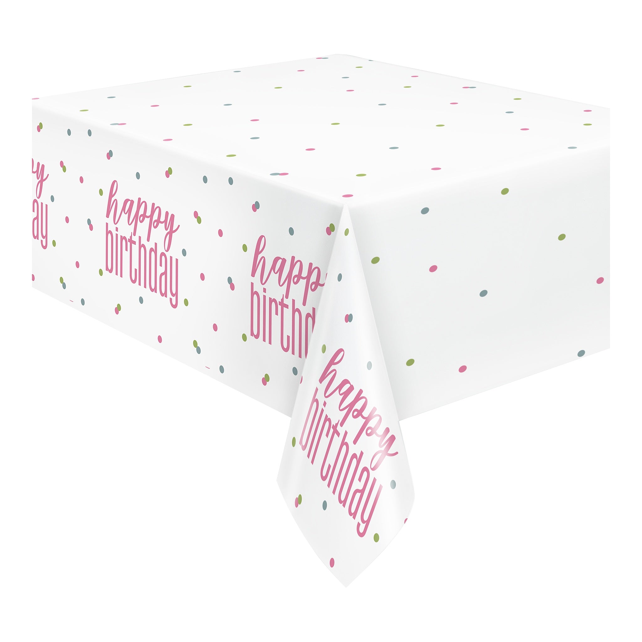 Table Cover Birthday Rose Gold